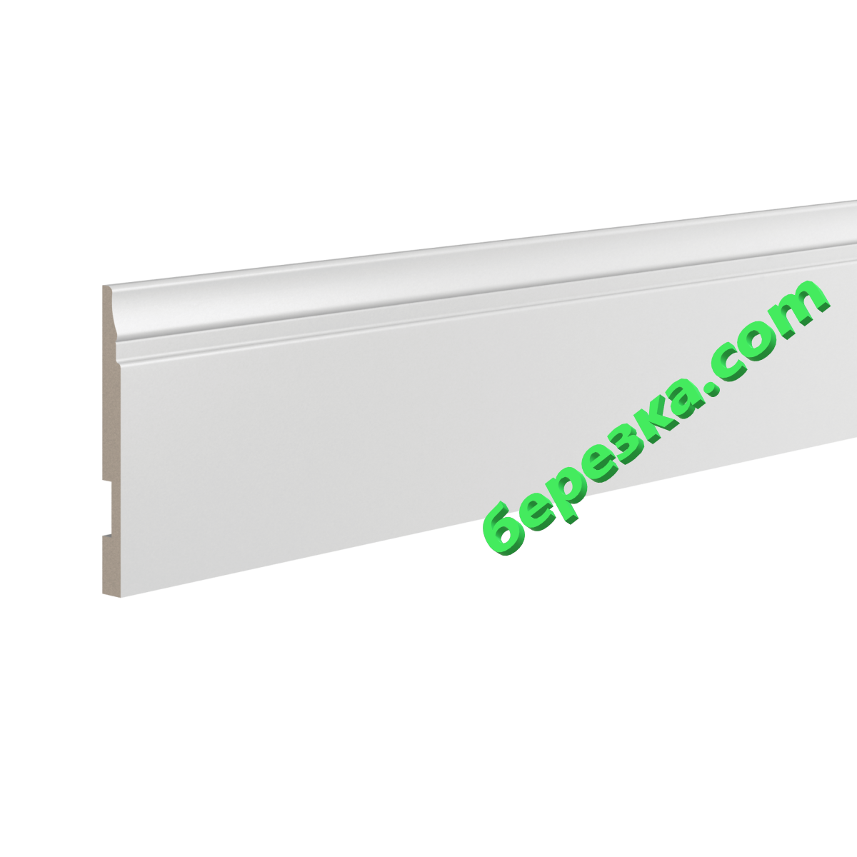 Плинтус ЛДФ WHITE Ultrawood base 5214 p (2000х133х12)