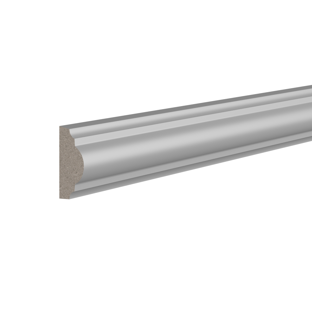 Молдинг ЛДФ Ultrawood WHITE U 0003 p (2000х25х12)
