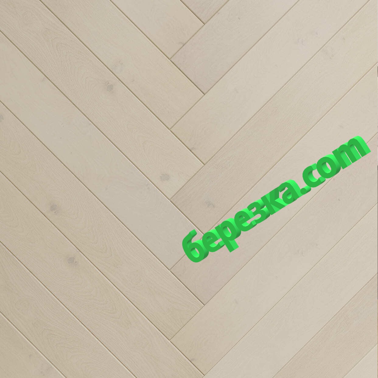 Инженерная доска herringbone AlixFloor Дуб кристально-белый