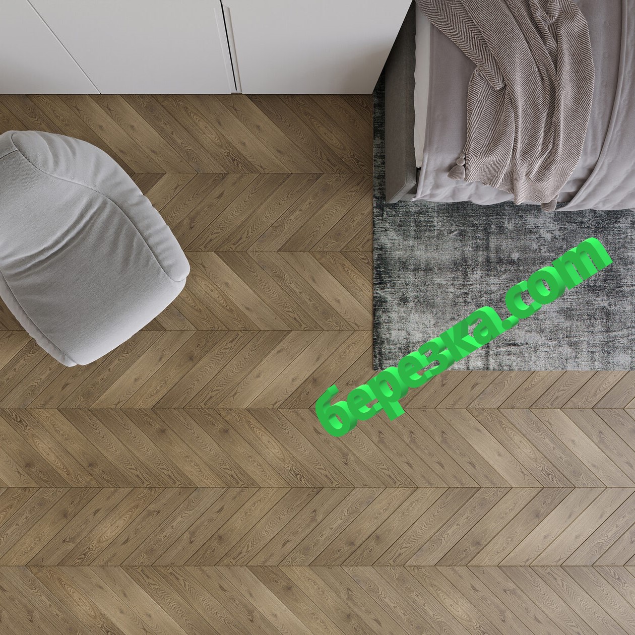 Инженерная доска Chevron AlixFloor Дуб кантри темный — изображение 3