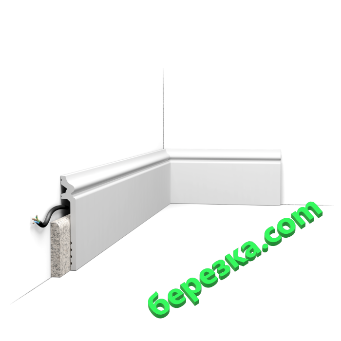 Плинтус ORAC DECOR SX186 CONTOUR 2000х138х22 мм.