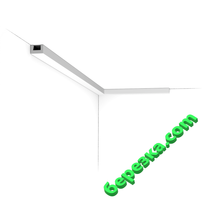 Потолочный карниз ORAC DECOR CX190 U-PROFILE 2000х20х30 мм.