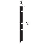 Гибкая стеновая панель ORAC DECOR W119F BAR MIX 2000х20х250 мм. — изображение 2