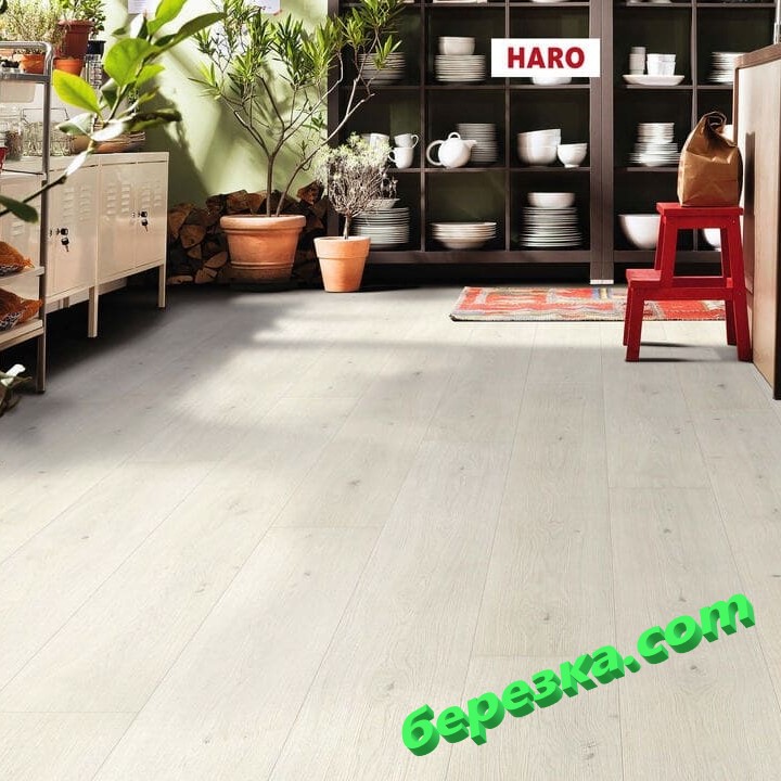 Ламинат Haro Tritty 100 Gran Via 4V Дуб Эмилия Белый