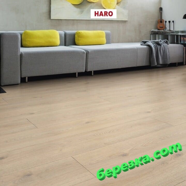 Ламинат Haro Tritty 100 Gran Via 4V Дуб Контура Каменно-Серый — изображение 3
