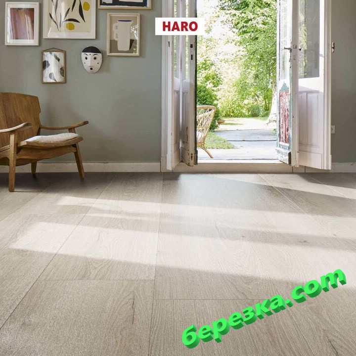 Ламинат Haro Tritty 200 Gran Via 4V Дуб Флавия Серый